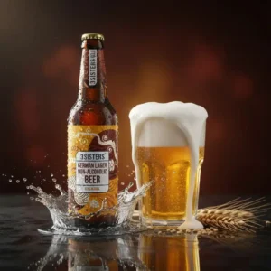 3 Sisters German Lager Non Alcoholic Beer 330ml