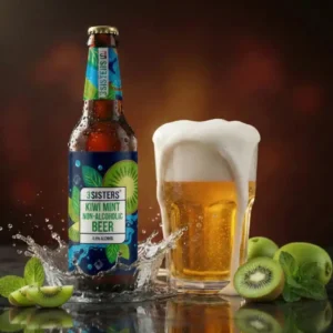 3 Sisters Kiwi and Mint Non Alcoholic Beer 330ml