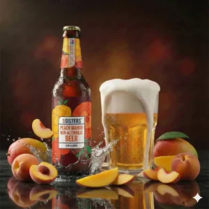 3 Sisters Peach and Mango Non Alcoholic Beer 330ml