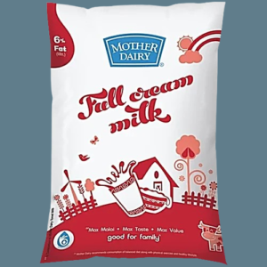 Mother Dairy Full Cream Milk (FCM), 1 L
