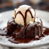 Chocolava Cake With Ice Cream