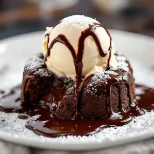 Chocolava Cake With Ice Cream