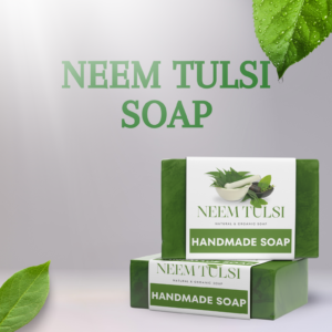 Himbasket Handmade Neem & Tulsi Soap - 100% Pure & Herbal