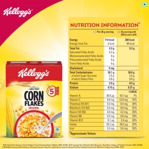 Kellogg’s Corn Flakes - Naturally Cholesterol-Free Healthy Breakfast