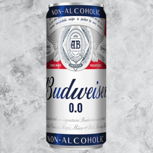 Budweiser 0.0 Non-Alcoholic Beer Can 330 ml