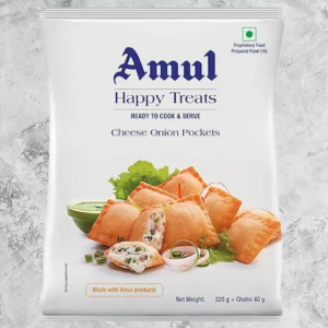 Amul Happy Treats Cheese Onion Pizza Pockets 360 g