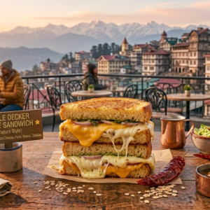 Double Decker Cheese Sandwich