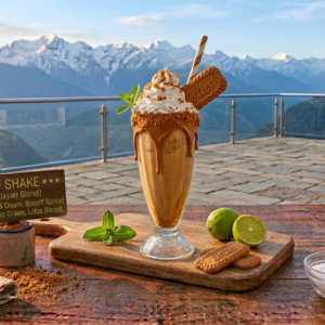 Biscoff Shake  (Upar whipped cream+Biscoff crumbs+Biscoff spread)